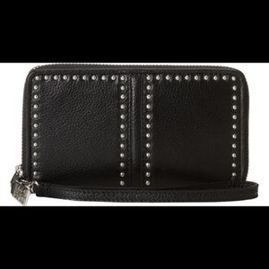 Brighton Women's Black Pretty Tough Tech Wallet